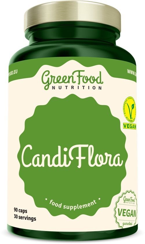 GreenFood Nutrition CandiFlora 90 kapsúl Doplnok stravy