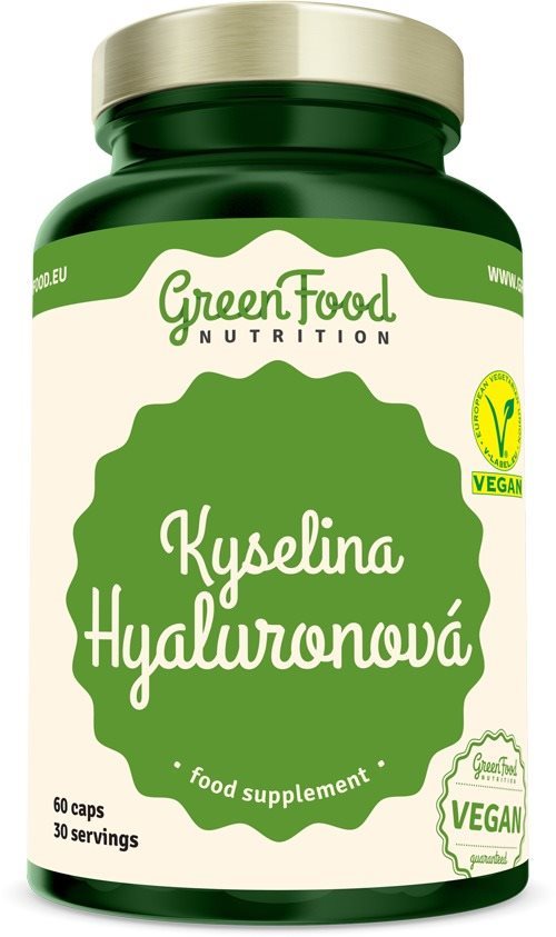 GreenFood Nutrition Kyselina Hyalurónová 60 kapsúl Doplnok stravy
