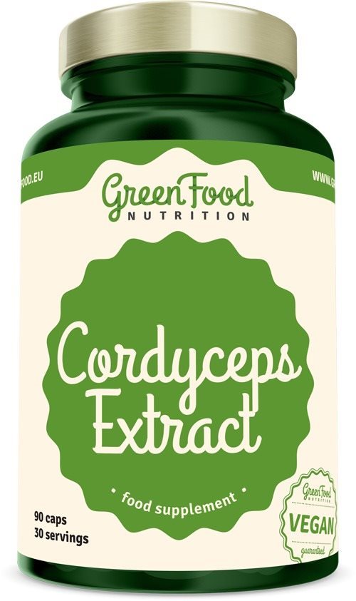 GreenFood Nutrition Cordyceps 90  kapslí. Cordyceps