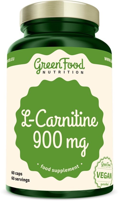 GrenFood Nutrition L-Carnitine 900mg 60 cps. Spalovač tuků