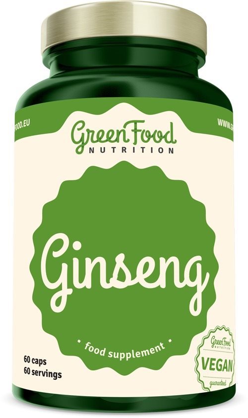 GreenFood Nutrition Ženšen 60 kapsúl Ženšen
