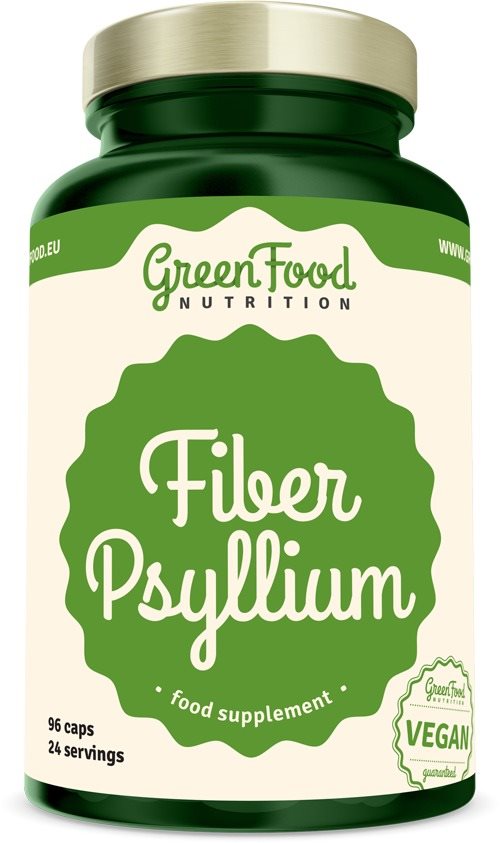 GreenFood Nutrition Vláknina Psylium 96 cps Vláknina