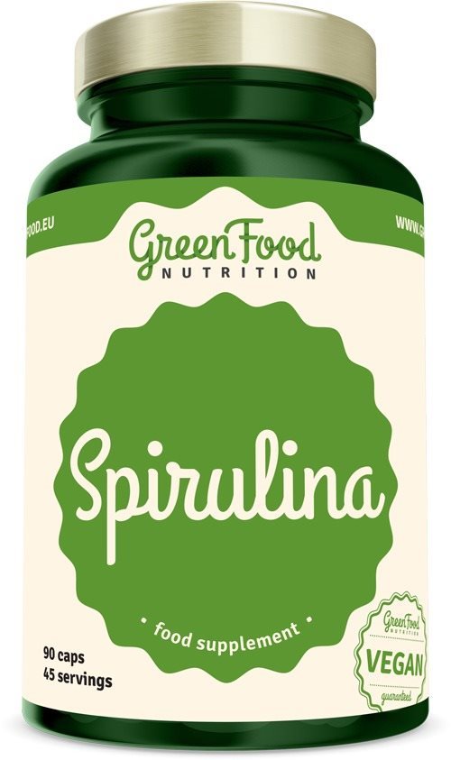 GreenFood Nutrition Spirulina 90 kapsúl Doplnok stravy
