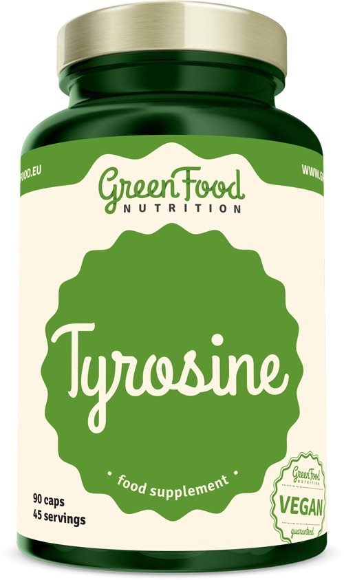 GreenFood Nutrition Tyrosin 90 kapsúl Doplnok stravy