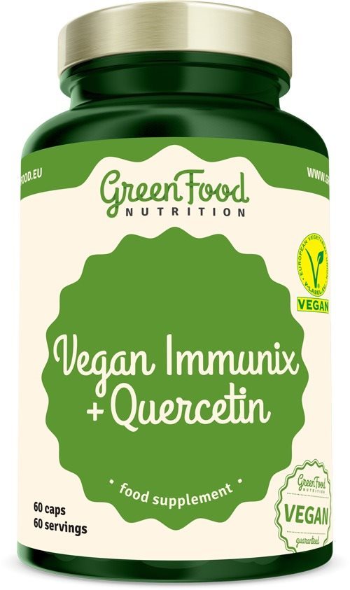 GreenFood Nutrition Vegan Immunix + Quercetin 60 kapsúl Vitamíny