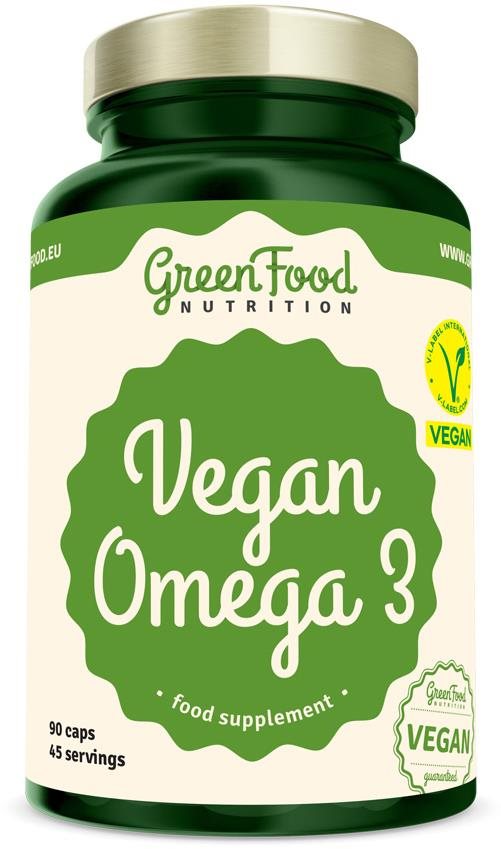 GreenFood Nutrition Vegan Omega 3 90 kapsúl Omega-3