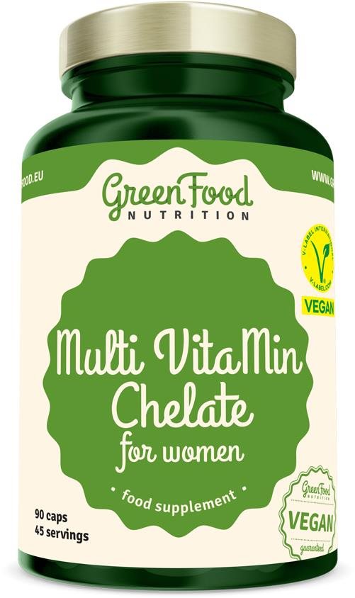 GreenFood Nutrition Multi VitaMin Chelate for women 90 kapslí...