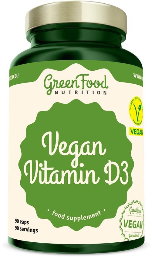 GreenFood Nutrition Vegan Vitamin D3 90 kapslí Vitamín D