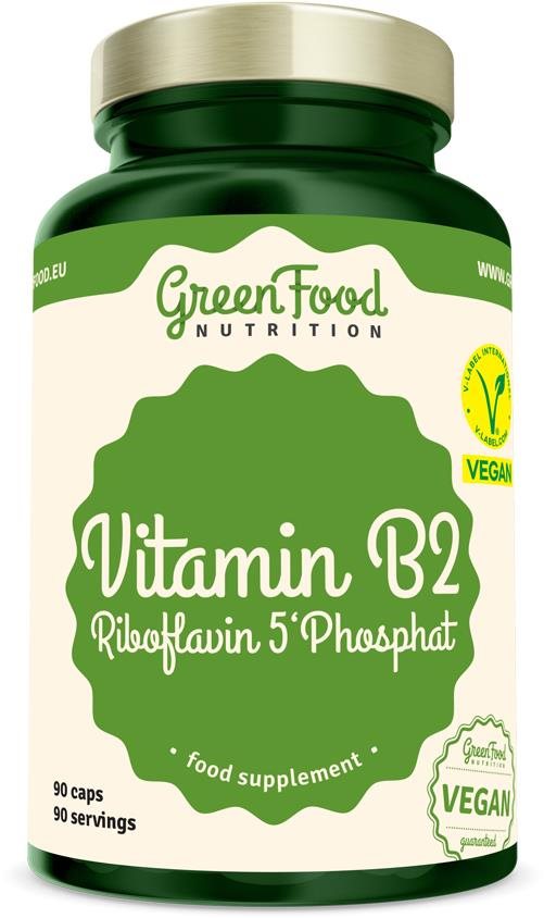 GreenFood Nutrition Vitamín B2 Riboflavin 5'Phosphat 90 kapsúl...
