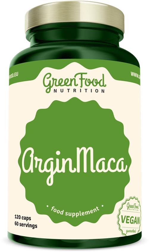 GreenFood Nutrition ArginMaca 120 kapsúl Maca