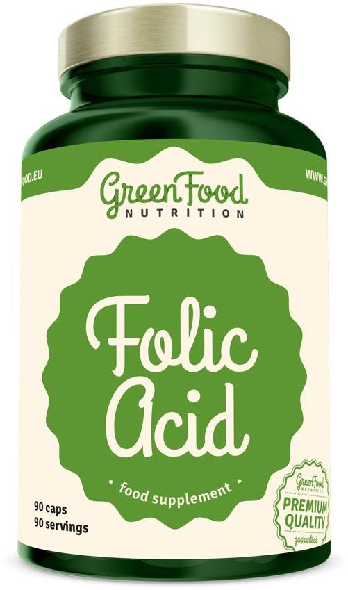 GreenFood Nutrition Folic Acid 90 cps Vitamín B