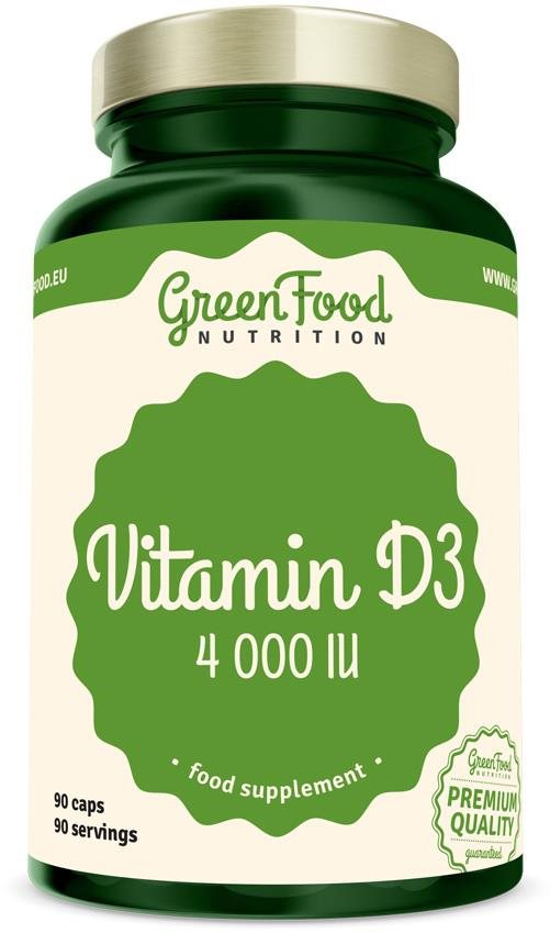 GreenFood Nutrition Vitamin D3 4000 IU 90 cps Vitamín D