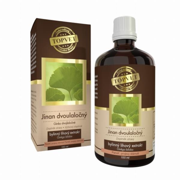 Ginko dvojlaločné – bylinný liehový extrakt 100ml Doplnok stravy