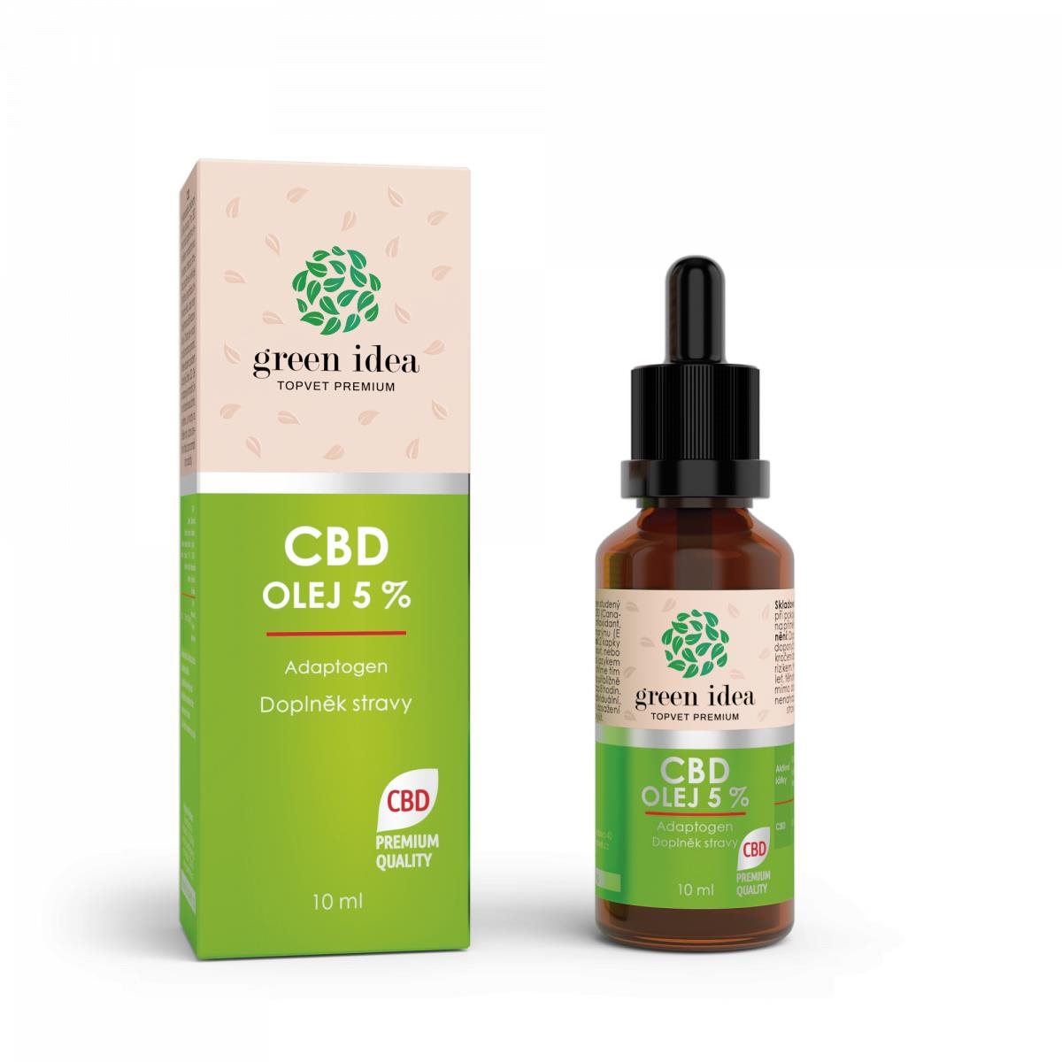 CBD olej 5 % Doplnok stravy