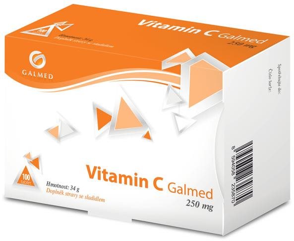 Galmed Vitamin C 250mg, 100 tablet Vitamín C