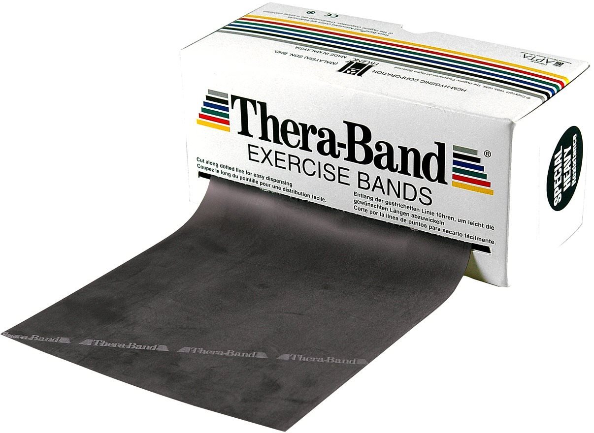 Thera-Band, čierna, špeciálne silná záťaž, 5,5 m Guma na cvičenie