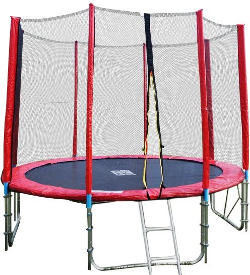 GoodJump 4UPVC červená trampolína 305 cm s ochrannou sieťou +...
