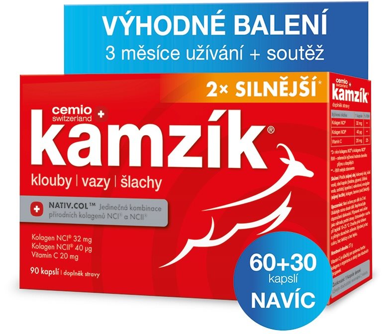 Cemio Kamzík 60+30  kapslí Kloubní výživa