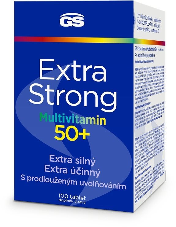 GS Extra Strong Multivitamin 50+, 100 tablet  Multivitamín