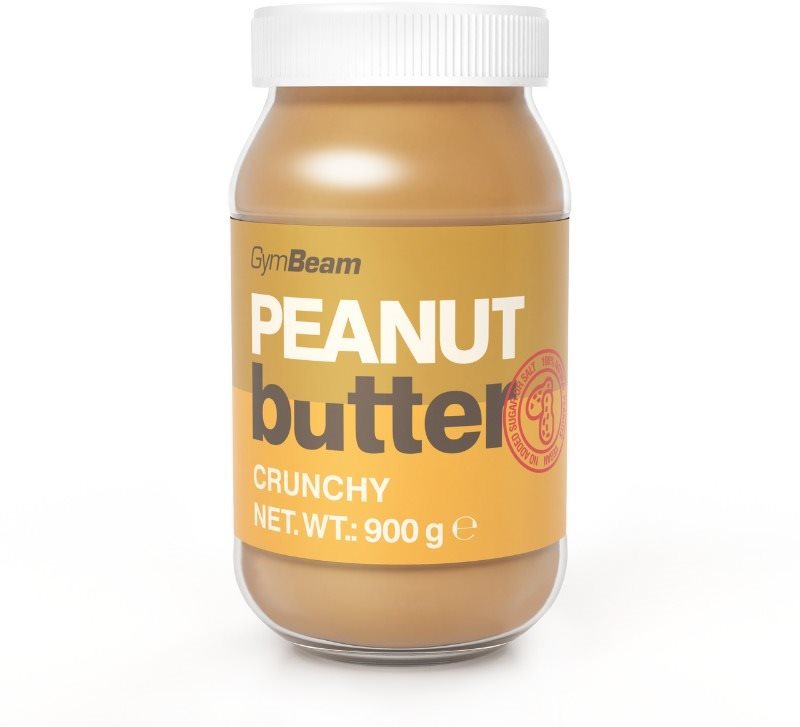 GymBeam Arašidové maslo 100 % crunchy 900 g Orechové maslo