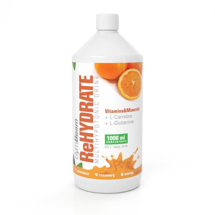 GymBeam ReHydrate 1000 ml, orange Iontový nápoj