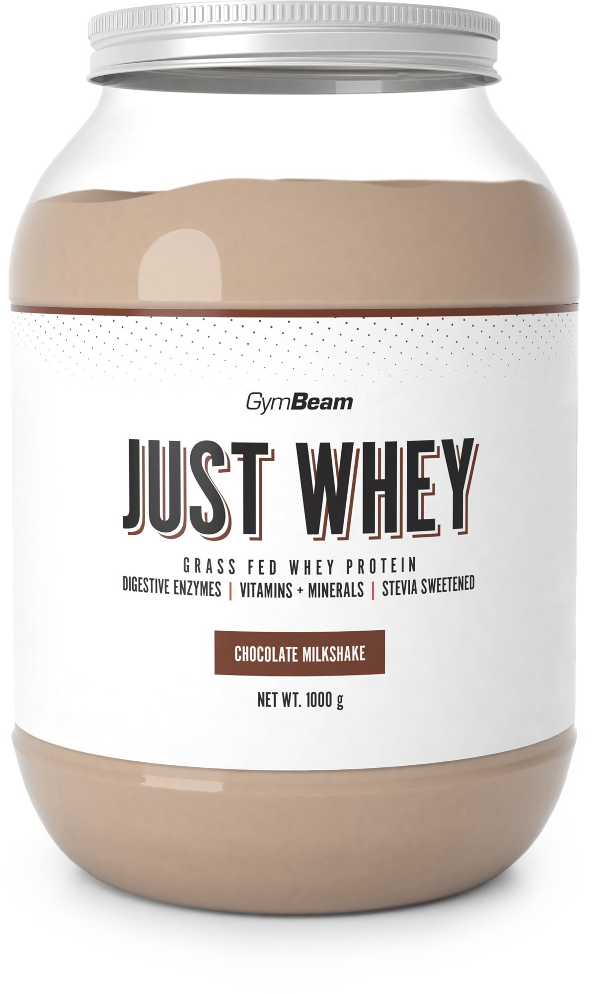 GymBeam Proteín Just Whey 1000 g, chocolate milkshake Proteín