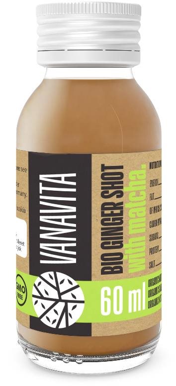 VanaVita Bio Ginger shot with matcha, 60 ml Sportovní nápoj