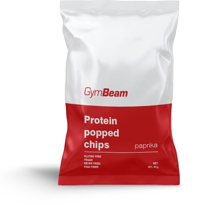 GymBeam Proteínové čipsy 40 g Paprika Zdravé chipsy