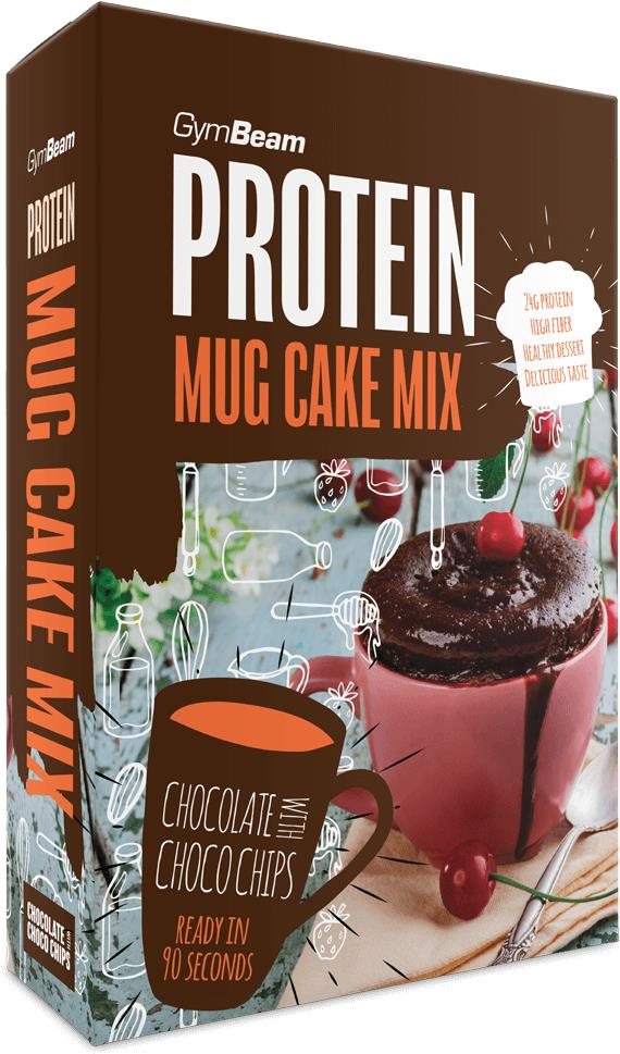 GymBeam Proteínový Mug Cake Mix 500 g Čokoláda a čokoládové kúsky...