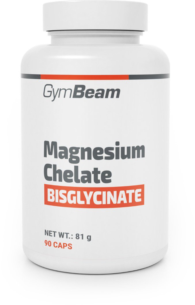 GymBeam Horčík chelát (bisglycinát), 90 kapsúl Magnézium