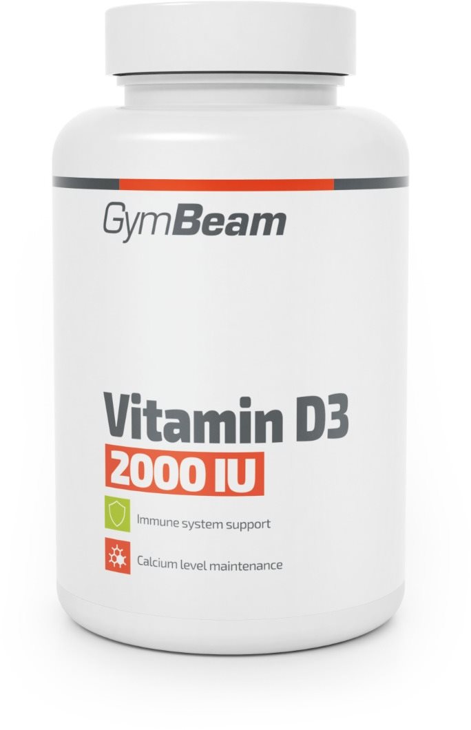 GymBeam Vitamín D3 2000 IU, 60 kapsúl Vitamín D
