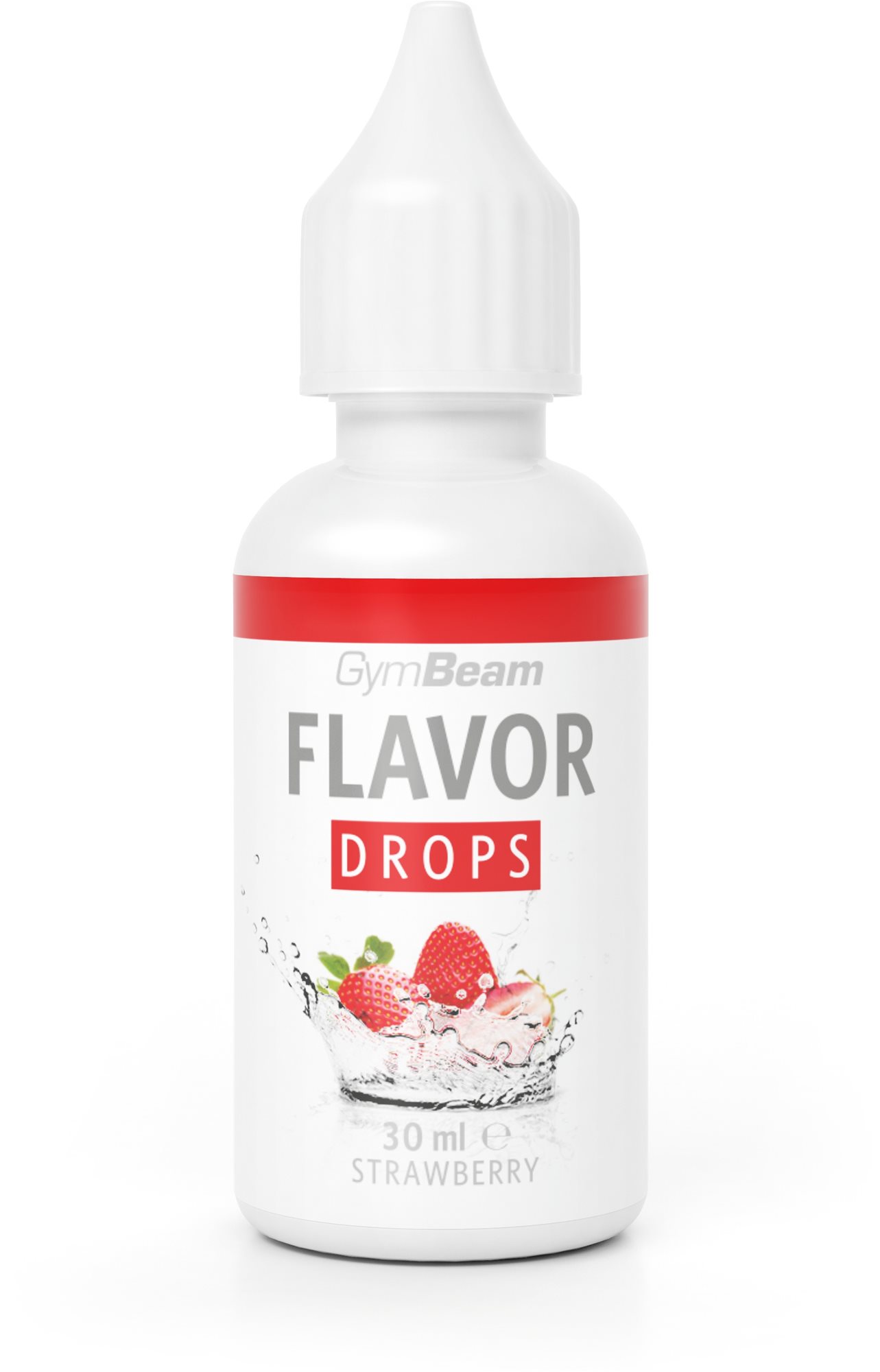 GymBeam Flavor Drops 30 ml, jahoda Sladidlo