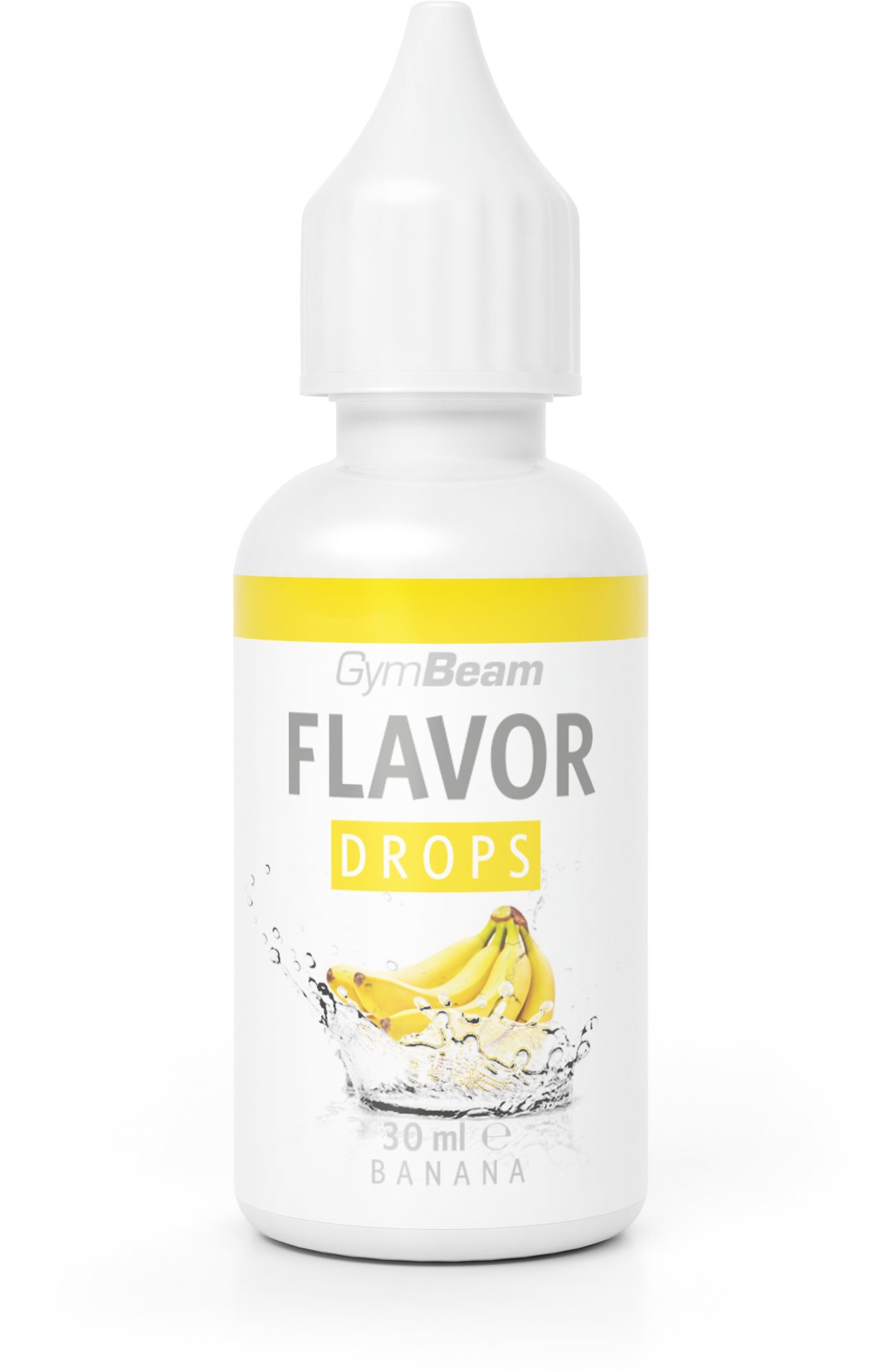 GymBeam Flavor Drops 30 ml, banán Sladidlo