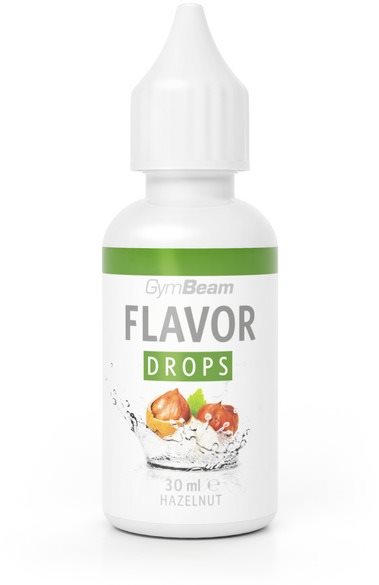 GymBeam Flavor Drops 30 ml, lieskový orech Sladidlo