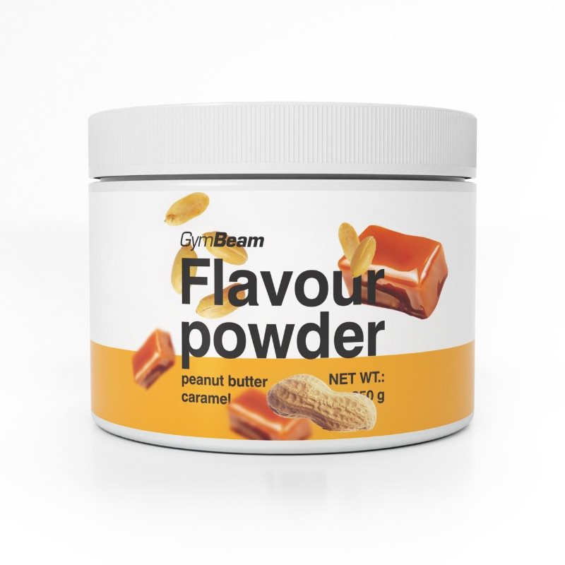 GymBeam Flavour powder, arašidové maslo karamel Sladidlo