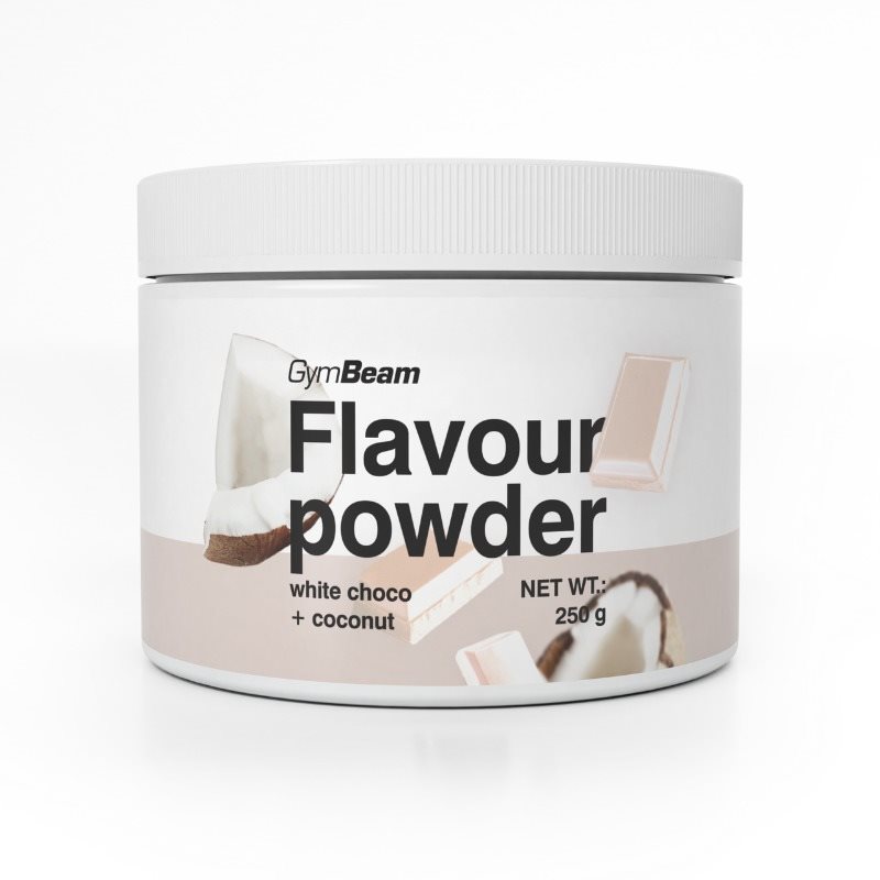 GymBeam Flavour powder, biela čokoláda kokos Sladidlo