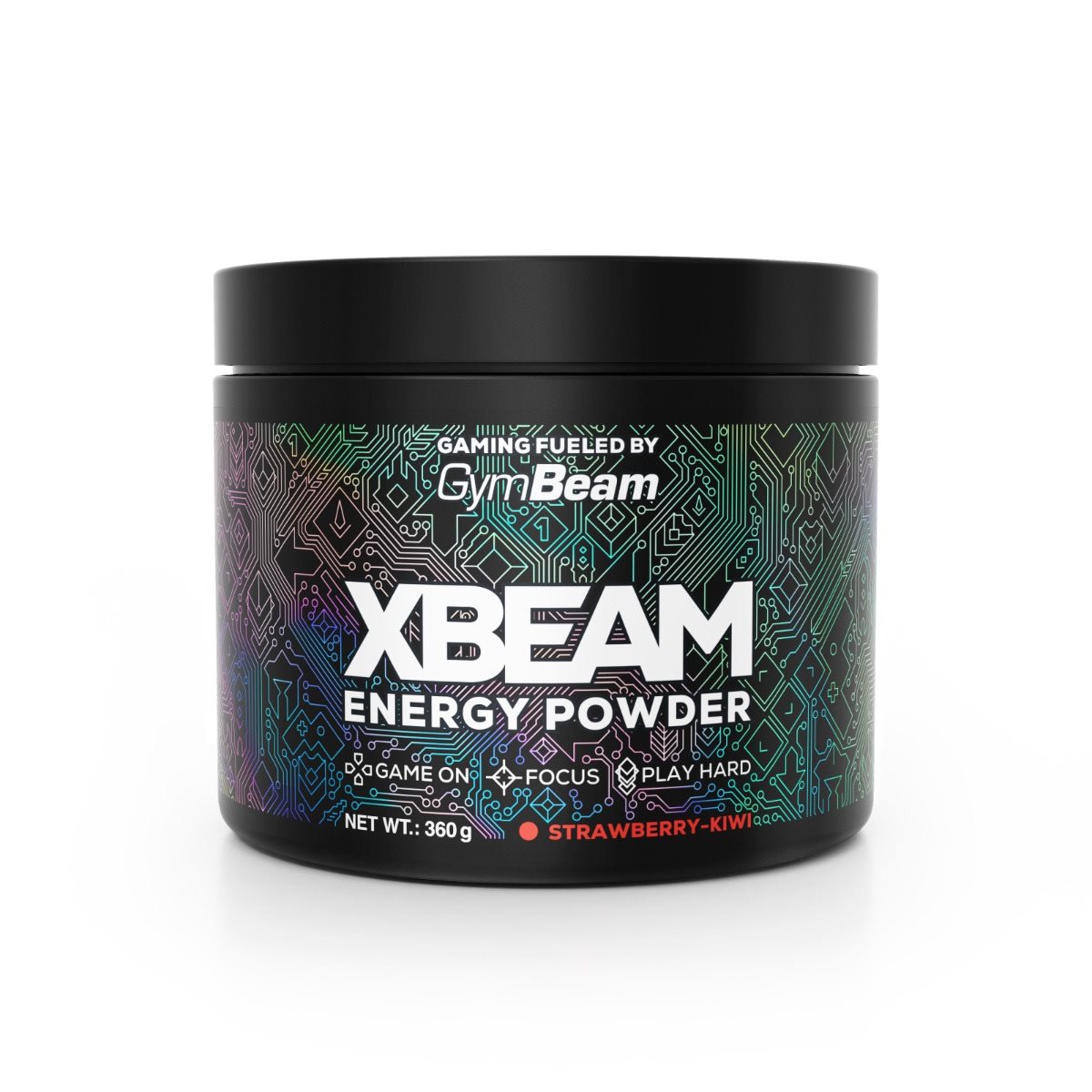 GymBeam XBEAM Energy Powder 360 g, strawberry kiwi Étrend-kiegészítő