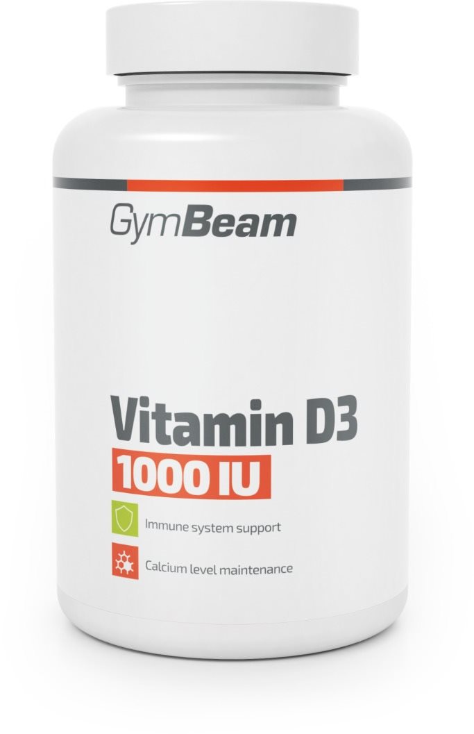 GymBeam D3-vitamin 1000 NE, 60 kapszula D-vitamin