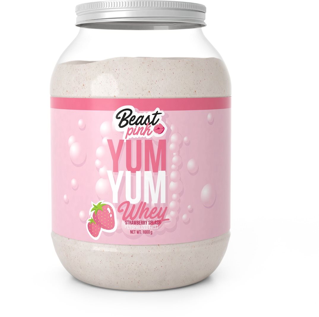 BeastPink Yum Yum Whey Proteín 1 000 g, strawberry splash Proteín