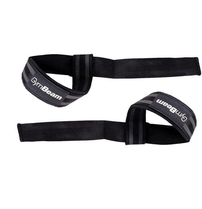 GymBeam Lifting Straps Black & Grey Trhačky