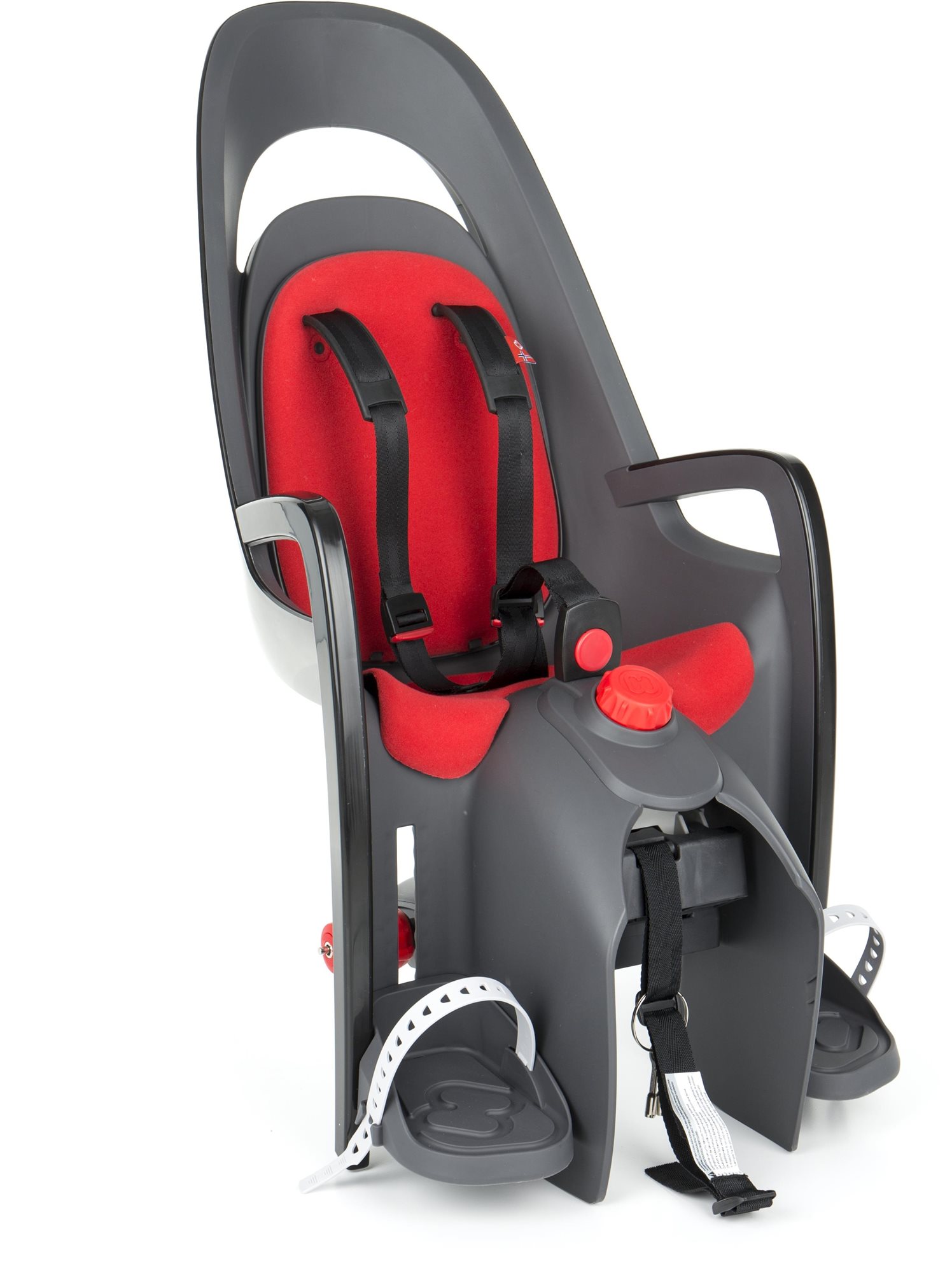 Hamax Caress Plus sivá/červená Detská sedačka na bicykel