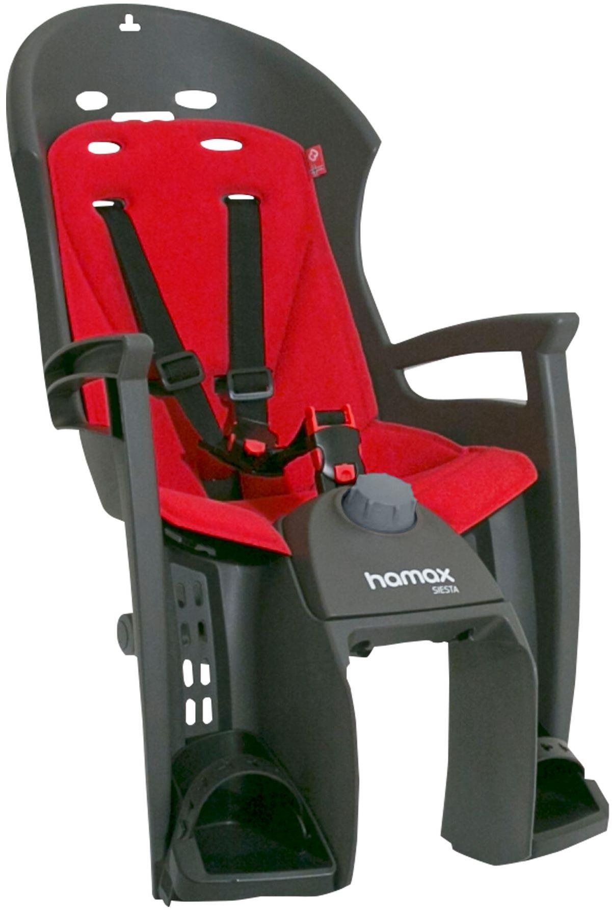 Hamax Siesta Plus sivá/červená Detská sedačka na bicykel