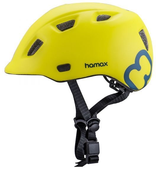 Hamax Thundercap street zelená / modré pásiky 47 – 52 cm Prilba na...