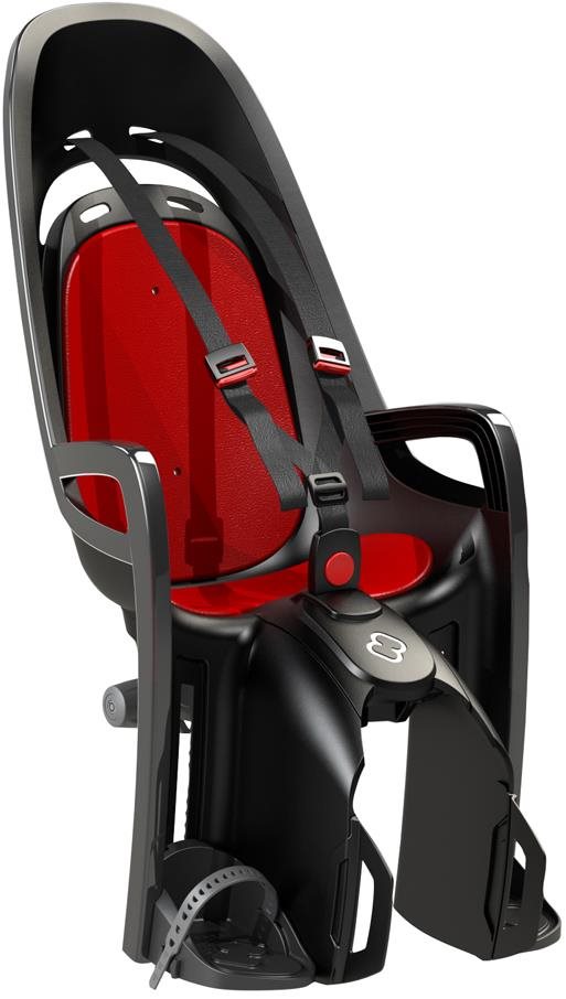 HAMAX s adaptérom Zenith Grey/Red Detská sedačka na bicykel