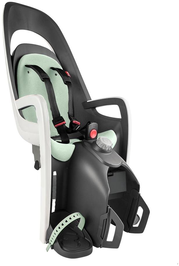 HAMAX Caress s adaptérom, Grey/White/Mint Detská sedačka na bicykel