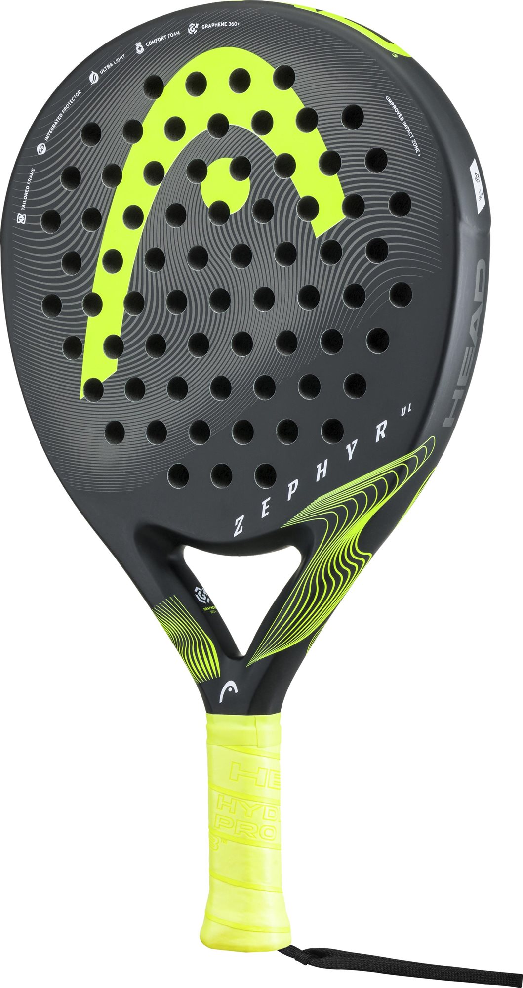 Head Zephyr UL 2023 BK YE Padelová raketa