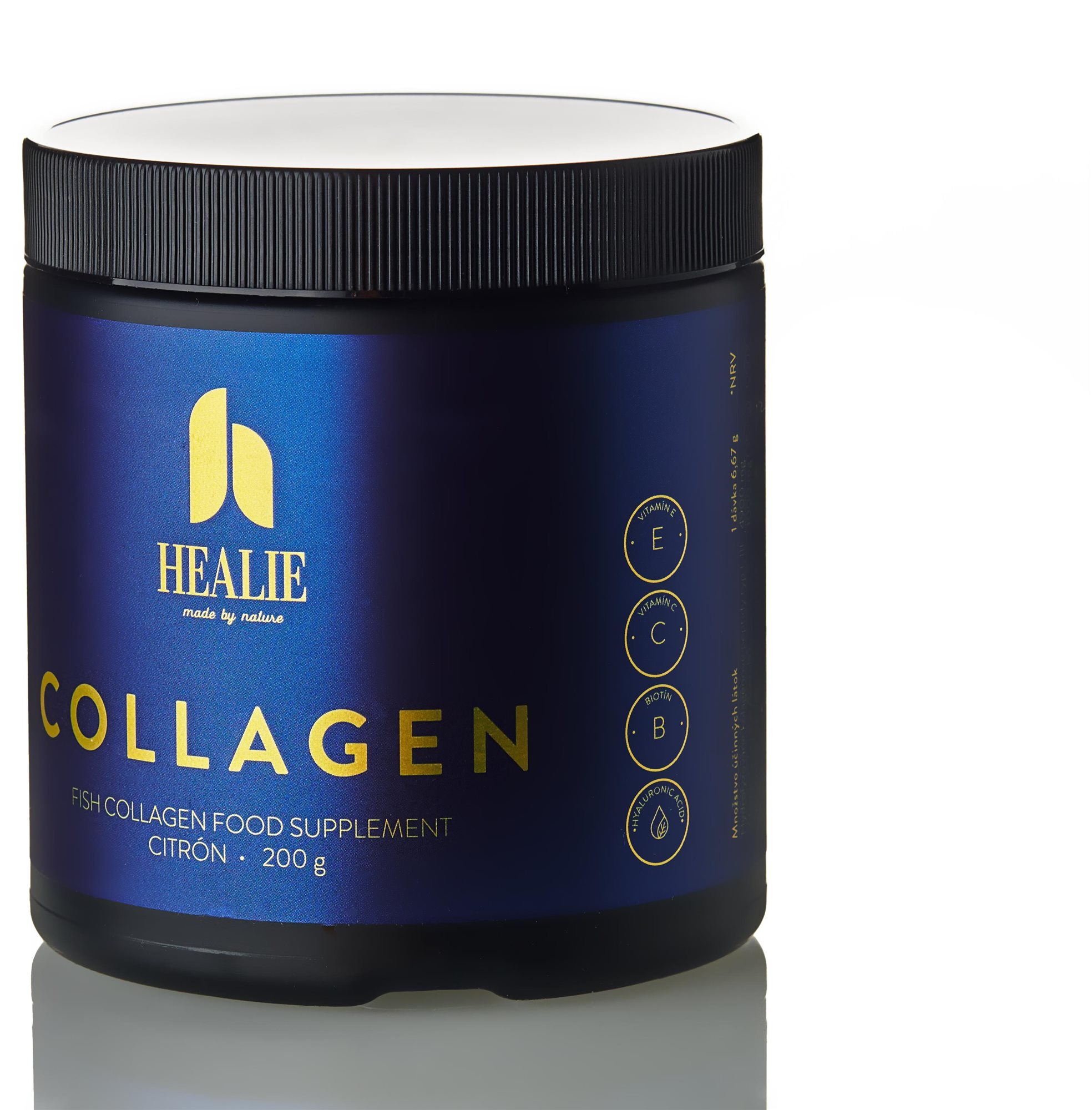 Healie Premium Collagen s keratínom dóza citrón, 30 dávok Kolagén