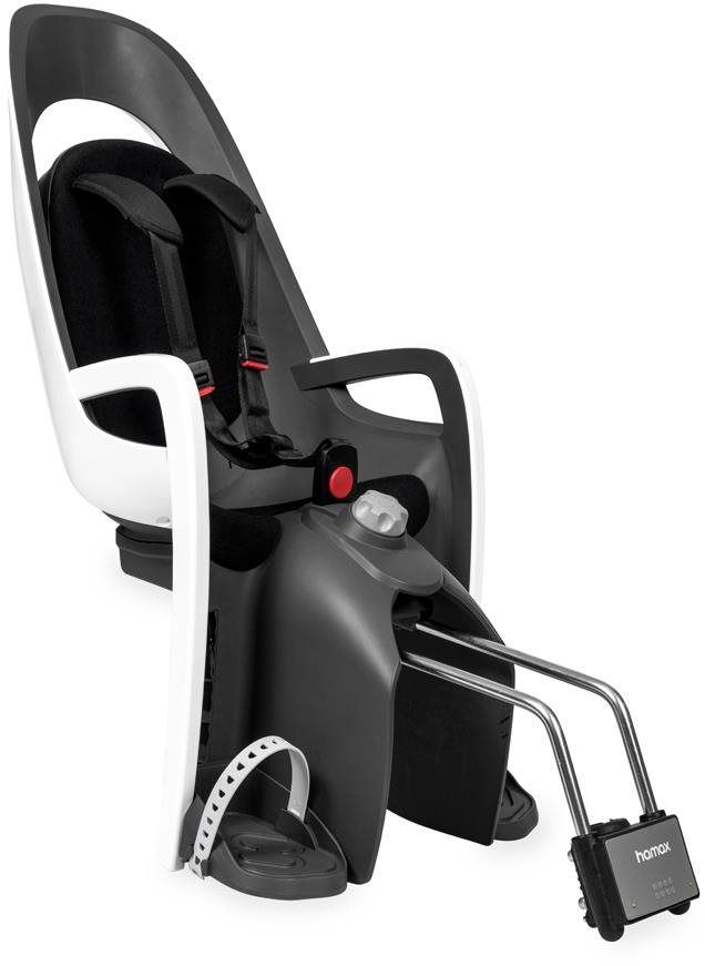 HAMAX Cyklosedačka s uzamykatelným zámkem Caress White/Black Dětská...