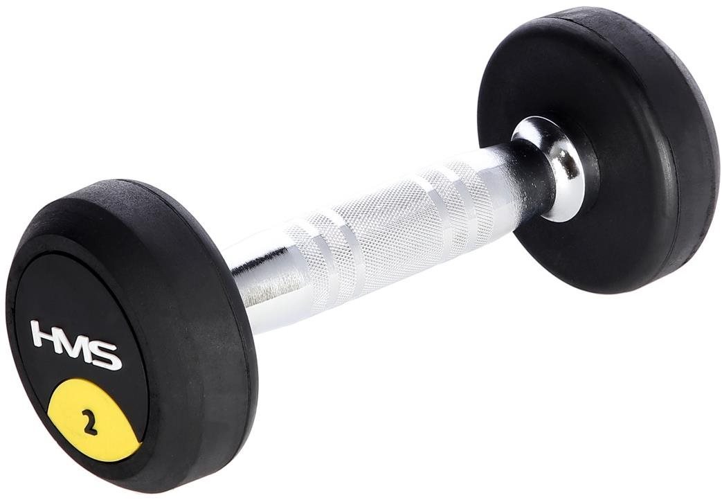 Pogumovaná jednoruční činka HMS HG Pro 2 kg Činka