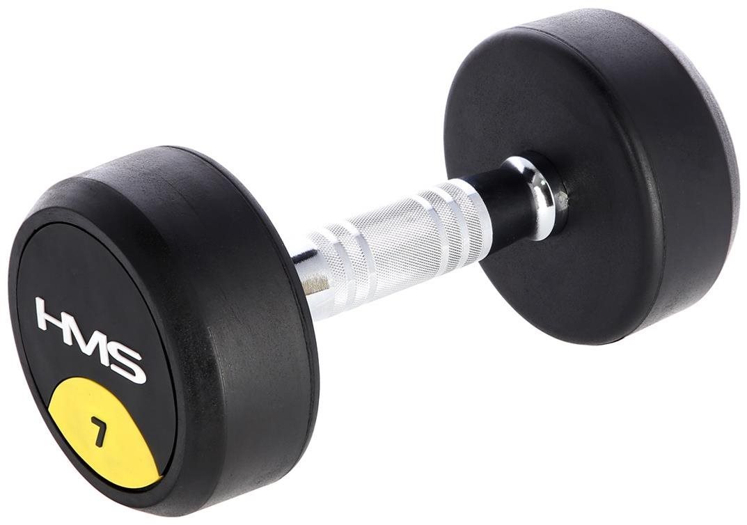 Pogumovaná jednoruční činka HMS HG Pro 7 kg Činka